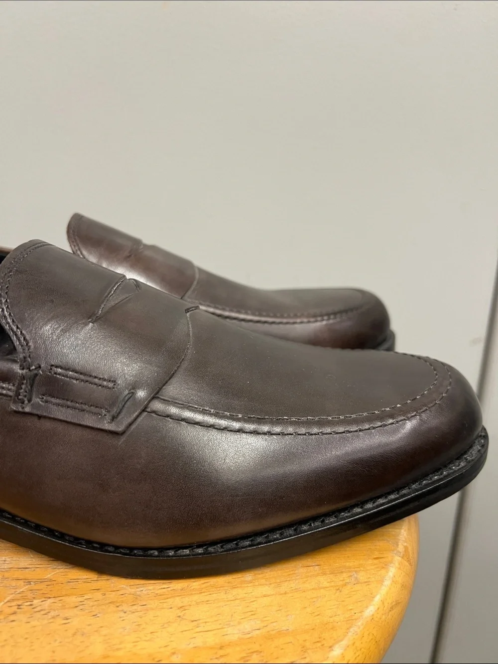 Allen Edmonds Brown Leather Penny Loafer Office Business Work Career Formal Shoe